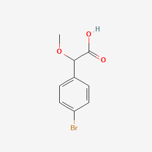 molecular formula C9H9BrO3 B1652742 (4-Bromophenyl)(methoxy)acetic acid CAS No. 16053-90-0