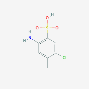 molecular formula C7H8ClNO3S B165276 2-Amino-5-chloro-4-methylbenzenesulfonic acid CAS No. 88-53-9