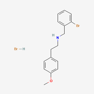 molecular formula C16H19Br2NO B1652776 N-(2-bromobenzyl)-2-(4-methoxyphenyl)ethanamine hydrobromide CAS No. 1609395-79-0