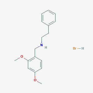 molecular formula C17H22BrNO2 B1652790 N-(2,4-dimethoxybenzyl)-2-phenylethanamine hydrobromide CAS No. 1609396-31-7