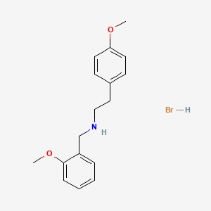 molecular formula C17H22BrNO2 B1652798 N-(2-methoxybenzyl)-2-(4-methoxyphenyl)ethanamine hydrobromide CAS No. 1609399-90-7