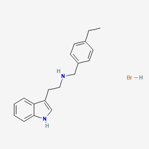 molecular formula C19H23BrN2 B1652802 N-(4-ethylbenzyl)-2-(1H-indol-3-yl)ethanamine hydrobromide CAS No. 1609400-36-3
