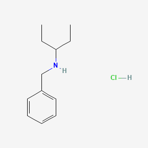 molecular formula C12H20ClN B1652805 N-Benzyl-3-pentanamine hydrochloride CAS No. 1609401-13-9