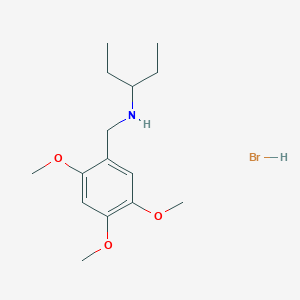 molecular formula C15H26BrNO3 B1652813 N-(2,4,5-trimethoxybenzyl)-3-pentanamine hydrobromide CAS No. 1609402-77-8