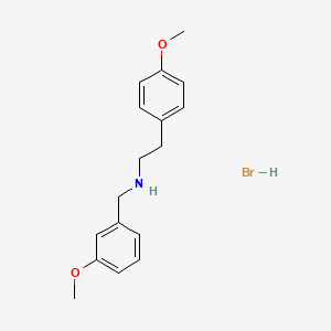 molecular formula C17H22BrNO2 B1652821 N-(3-methoxybenzyl)-2-(4-methoxyphenyl)ethanamine hydrobromide CAS No. 1609403-79-3