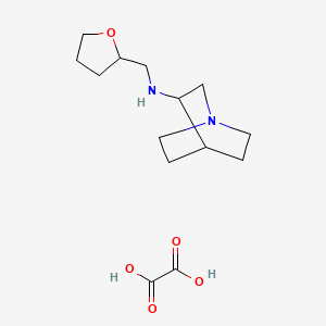 N-((Tetrahydrofuran-2-yl)methyl)quinuclidin-3-amine dioxalate