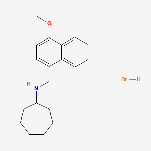 N-[(4-methoxy-1-naphthyl)methyl]cycloheptanamine hydrobromide