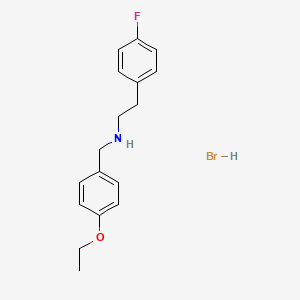 molecular formula C17H21BrFNO B1652832 N-(4-ethoxybenzyl)-2-(4-fluorophenyl)ethanamine hydrobromide CAS No. 1609406-26-9