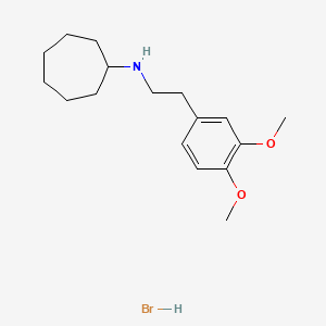 molecular formula C17H28BrNO2 B1652834 N-[2-(3,4-Dimethoxyphenyl)ethyl]cycloheptanamine hydrobromide CAS No. 1609406-83-8