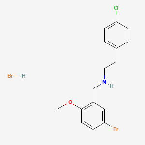 N-(5-bromo-2-methoxybenzyl)-2-(4-chlorophenyl)ethanamine hydrobromide