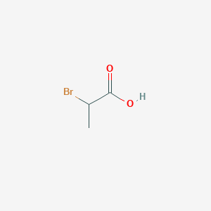 molecular formula C3H5BrO2 B165285 2-Bromopropionic acid CAS No. 598-72-1