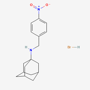 molecular formula C17H23BrN2O2 B1652854 N-(4-Nitrobenzyl)-1-adamantanamine hydrobromide CAS No. 1609408-96-9