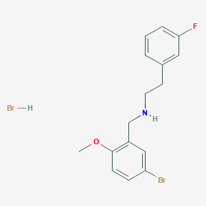 molecular formula C16H18Br2FNO B1652856 N-(5-bromo-2-methoxybenzyl)-2-(3-fluorophenyl)ethanamine hydrobromide CAS No. 1609409-20-2