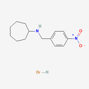 molecular formula C14H21BrN2O2 B1652860 N-(4-nitrobenzyl)cycloheptanamine hydrobromide CAS No. 1609409-46-2