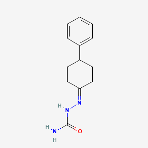molecular formula C13H17N3O B1652900 Hydrazinecarboxamide, 2-(4-phenylcyclohexylidene)- CAS No. 162826-98-4