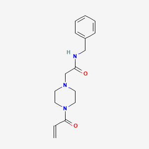 molecular formula C16H21N3O2 B1652906 N-Benzyl-2-(4-prop-2-enoylpiperazin-1-yl)acetamide CAS No. 1629267-43-1