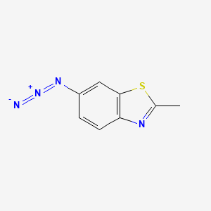 molecular formula C8H6N4S B1652907 6-Azido-2-methyl-1,3-benzothiazole CAS No. 16293-61-1