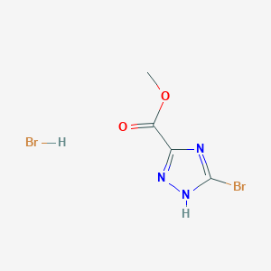 Methyl 3-bromo-1H-1,2,4-triazole-5-carboxylate hydrobromide