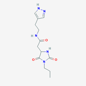 2-(2,5-Dioxo-1-propylimidazolidin-4-YL)-N-[2-(1H-pyrazol-4-YL)ethyl]acetamide