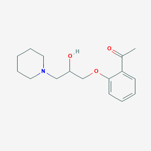 molecular formula C16H23NO3 B1652927 1-[2-(2-Hydroxy-3-piperidin-1-ylpropoxy)phenyl]ethanone CAS No. 163858-61-5