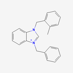 3-benzyl-1-(2-methylbenzyl)-3H-benzimidazol-1-ium