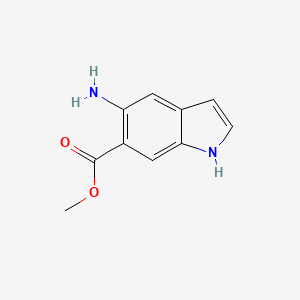 molecular formula C10H10N2O2 B1652932 methyl 5-amino-1H-indole-6-carboxylate CAS No. 1638767-58-4