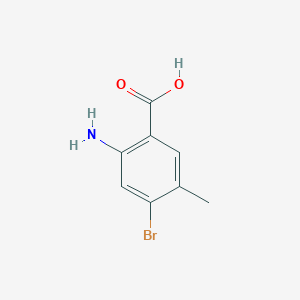 molecular formula C8H8BrNO2 B1652939 2-Amino-4-bromo-5-methylbenzoic acid CAS No. 1643156-29-9