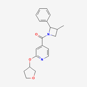 (3-Methyl-2-phenylazetidin-1-yl)-[2-(oxolan-3-yloxy)pyridin-4-yl]methanone