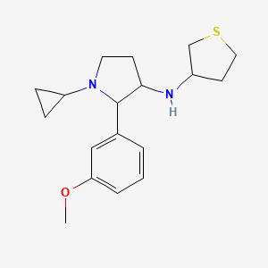 1-Cyclopropyl-2-(3-methoxyphenyl)-N-(thiolan-3-YL)pyrrolidin-3-amine