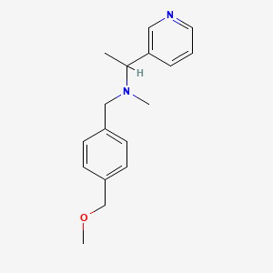 molecular formula C17H22N2O B1652945 N-[[4-(Methoxymethyl)phenyl]methyl]-N-methyl-1-pyridin-3-ylethanamine CAS No. 1645421-74-4