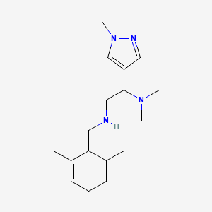 molecular formula C17H30N4 B1652947 N'-[(2,6-Dimethylcyclohex-2-en-1-yl)methyl]-N,N-dimethyl-1-(1-methylpyrazol-4-yl)ethane-1,2-diamine CAS No. 1645503-22-5