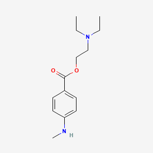 molecular formula C14H22N2O2 B1652953 2-(Diethylamino)ethyl 4-(methylamino)benzoate CAS No. 16488-52-1