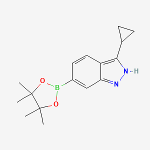 3-Cyclopropyl-6-(tetramethyl-1,3,2-dioxaborolan-2-yl)-1H-indazole