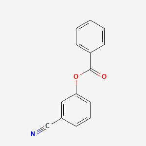 molecular formula C14H9NO2 B1652958 Benzonitrile, 3-(benzoyloxy)- CAS No. 16513-76-1