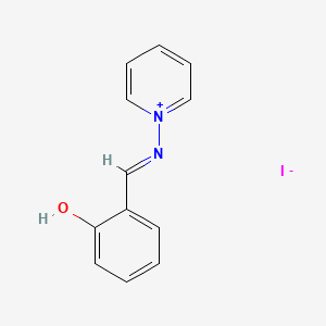 1-{[(6-Oxocyclohexa-2,4-dien-1-ylidene)methyl]amino}pyridin-1-ium iodide