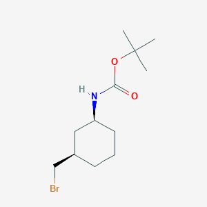 molecular formula C12H22BrNO2 B1652963 Tert-butyl [cis-3-(bromomethyl)cyclohexyl]carbamate CAS No. 1657033-38-9