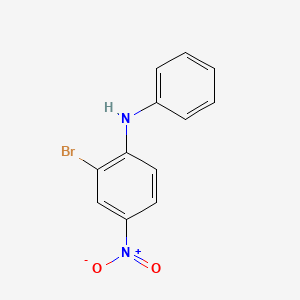 molecular formula C12H9BrN2O2 B1652964 2-Bromo-4-nitro-N-phenylaniline CAS No. 16588-27-5
