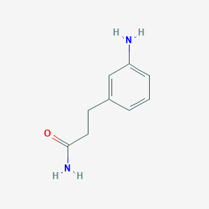 molecular formula C9H12N2O B1652968 3-(3-Aminophenyl)propanamide CAS No. 1664-53-5