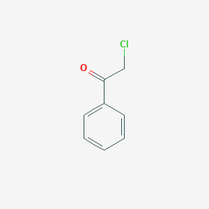 molecular formula C8H7ClO<br>C6H5COCH2Cl<br>C8H7ClO<br>C6H5COCH2Cl B165298 2-Chloroacetophenone CAS No. 532-27-4