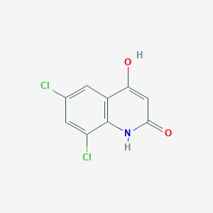molecular formula C9H5Cl2NO2 B1652987 6,8-Dichloro-4-hydroxy-2-quinolone CAS No. 1677-38-9