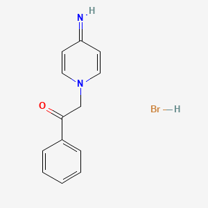 molecular formula C13H13BrN2O B1652997 2-(4-Iminopyridin-1-yl)-1-phenylethanone;hydrobromide CAS No. 16883-70-8