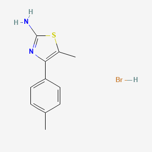 5-Methyl-4-(4-methylphenyl)-1,3-thiazol-2-amine;hydrobromide