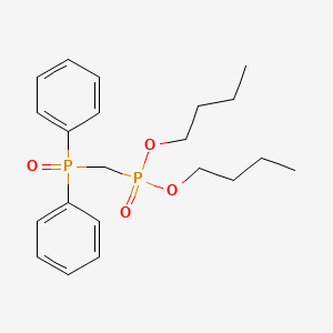 molecular formula C21H30O4P2 B1653010 Phosphonic acid, [(diphenylphosphinyl)methyl]-, dibutyl ester CAS No. 17045-53-3