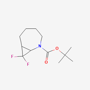 molecular formula C12H19F2NO2 B1653014 Tert-butyl 8,8-difluoro-2-azabicyclo[5.1.0]octane-2-carboxylate CAS No. 1704724-77-5