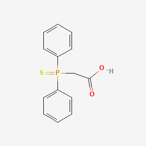 molecular formula C14H13O2PS B1653017 Acetic acid, (diphenylphosphinothioyl)- CAS No. 1706-99-6