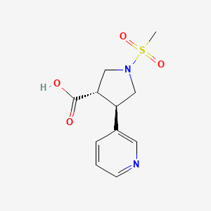(3S,4R)-1-(methylsulfonyl)-4-(3-pyridyl)tetrahydro-1H-pyrrole-3-carboxylic acid