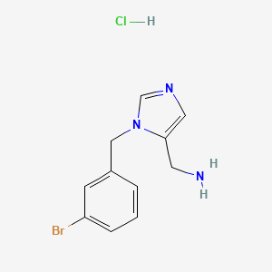 [1-(3-Bromobenzyl)-1H-imidazol-5-yl]methanamine hydrochloride