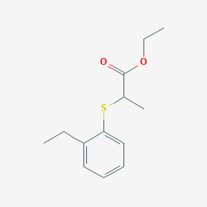 molecular formula C13H18O2S B1653041 Ethyl 2-(2-ethylphenyl)sulfanylpropanoate CAS No. 1707602-54-7