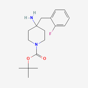 tert-Butyl 4-amino-4-(2-fluorobenzyl)piperidine-1-carboxylate