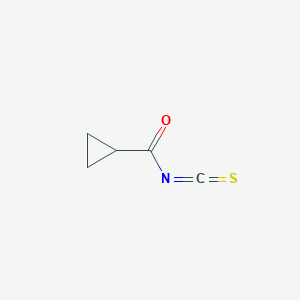 molecular formula C5H5NOS B1653049 Cyclopropanecarbonyl isothiocyanate CAS No. 171058-80-3